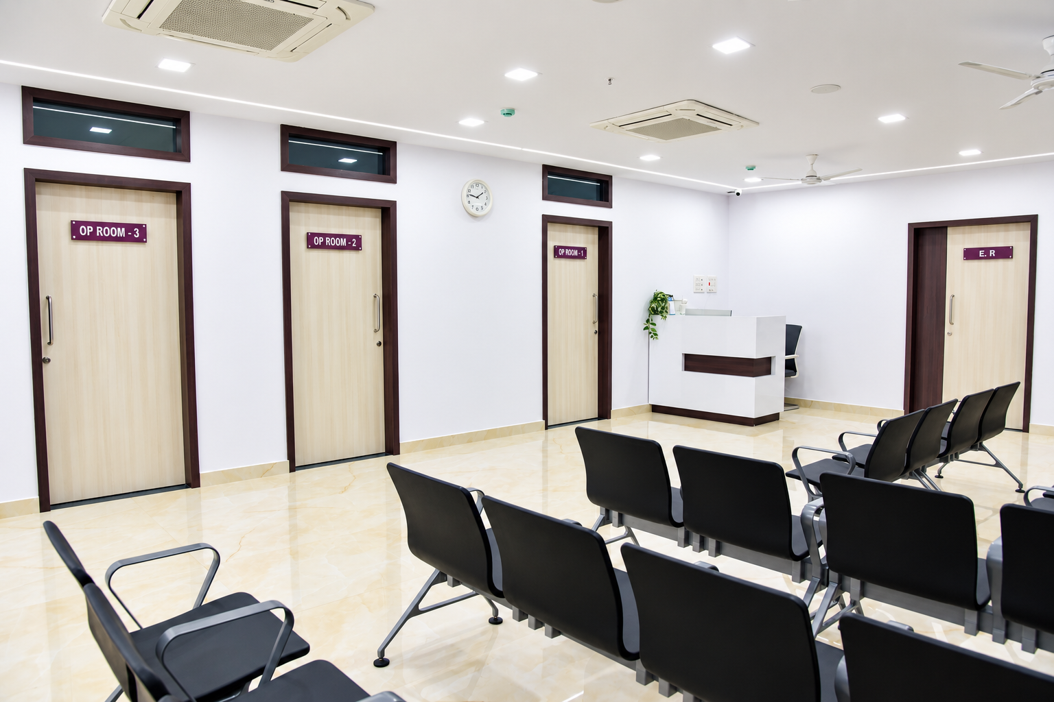 SAP Kidney Center OPD waiting area with consultation rooms